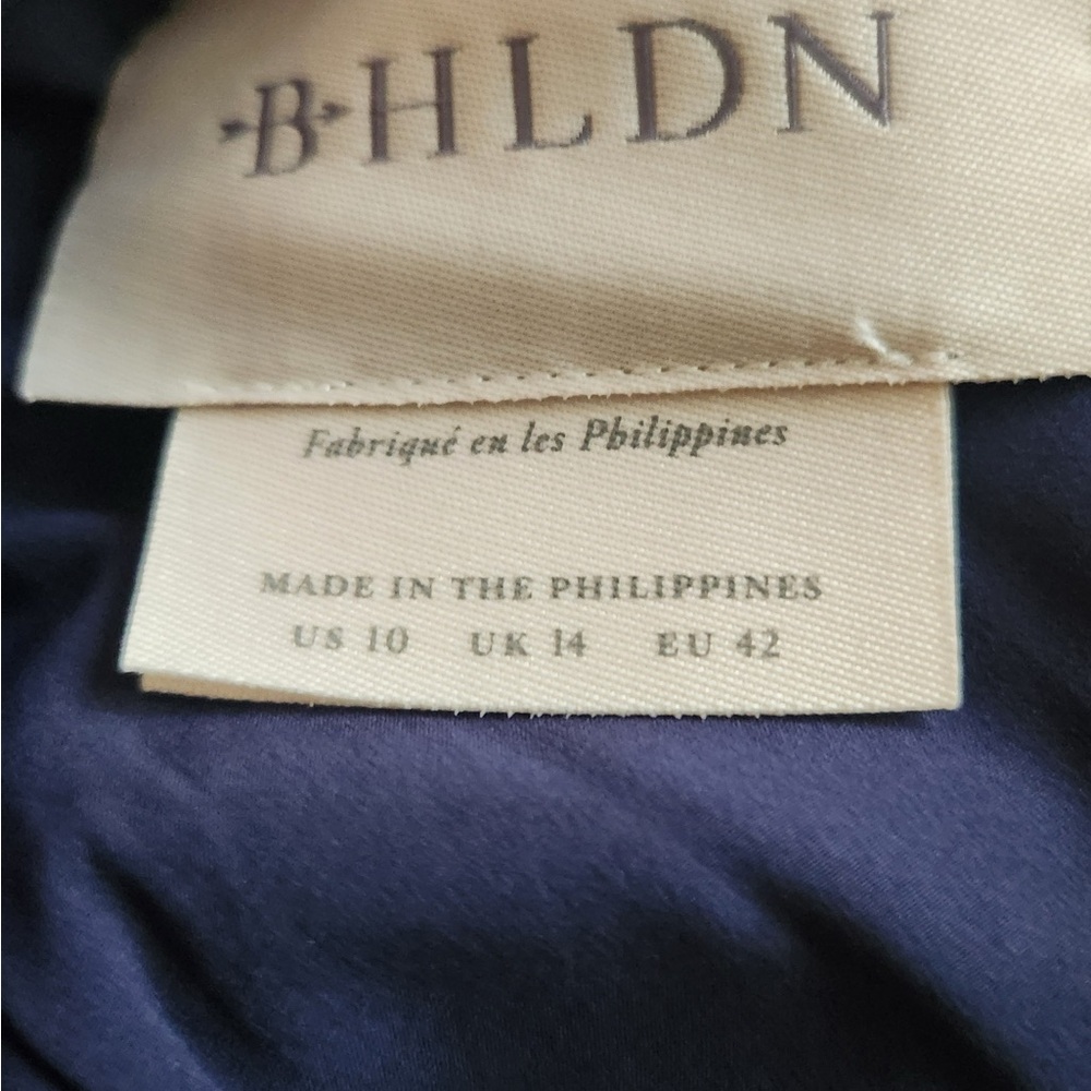 BHLDN Marta Crepe Maxi Dress in Midnight Blue - Size 10 NWOT - Picture 5 of 6